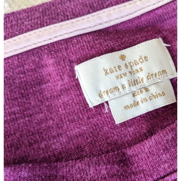 Kate Spade Goodnight Soft Pocket Sleep Shirt Medium - Picture 6 of 8